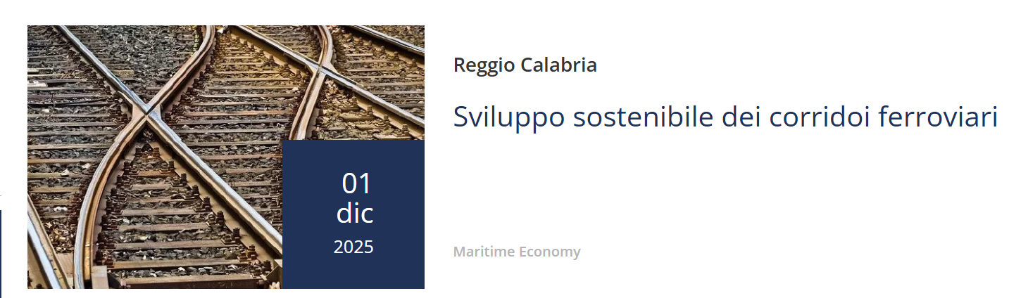 Sviluppo sostenibile dei corridoi ferroviari